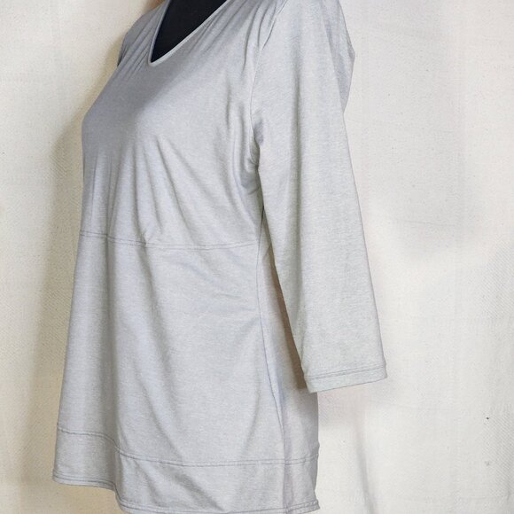 Flexees Maidenform Grey 3/4 Sleeve Fat Free Dressing Back Smoothing Shapewear 2X - Picture 8 of 16